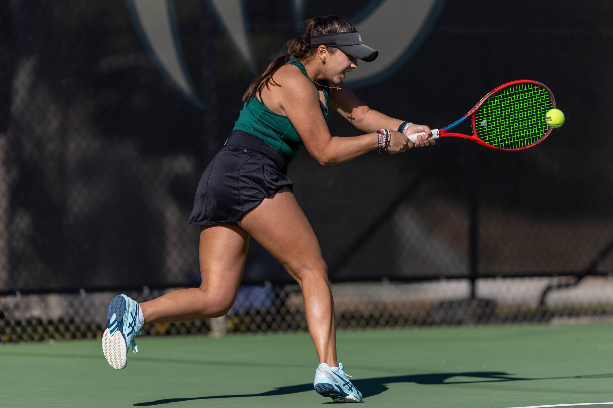 Tiffany Carrillo moves towards the ball